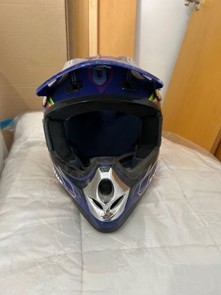 Casco Motocross Infantil Azul G-MAC