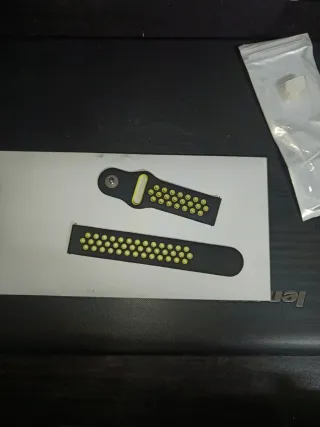 Correa Apple watch Negra y Amarilla