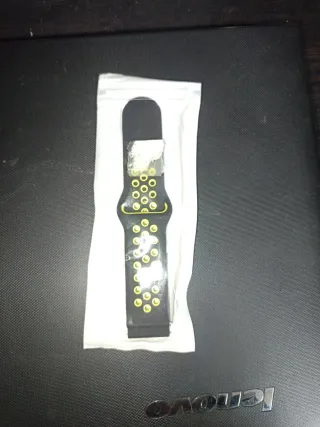 Correa Apple watch Negra y Amarilla