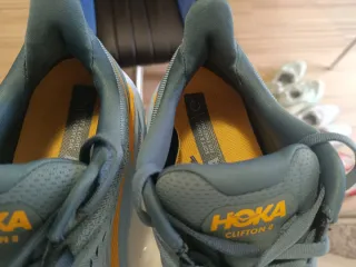 Zapatillas Hoka Clifton 8 Gris Naranja