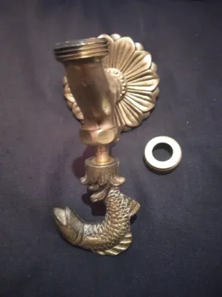 Grifo de jardín, pez bronce, nuevo sin uso