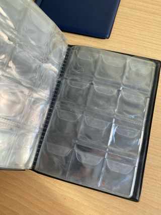 Set de 3 álbumes para coleccionar monedas