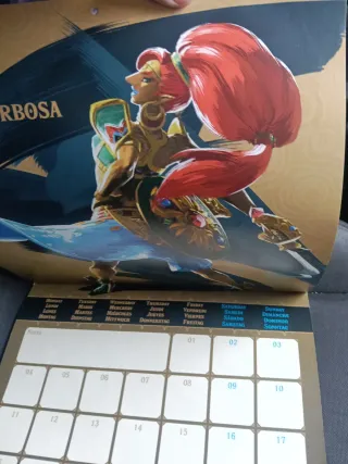 Calendario The Legend of Zelda Breath of the Wild