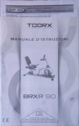 Cyclette Magnetica Ellittica Recumbent BRX R90