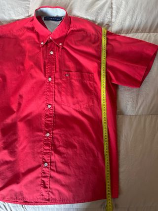 Camisa Tommy Hilfiger Manga Corta Roja Talla M