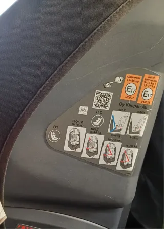 Silla Auto Klippan Triofix 9-36kg