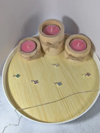 Collar Plata 925 Dije Trébol Transparente