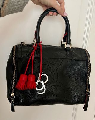Bolso Purificación García Negro y Rojo