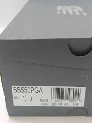 New Balance 550 Uomo Taglia 44 Bianca