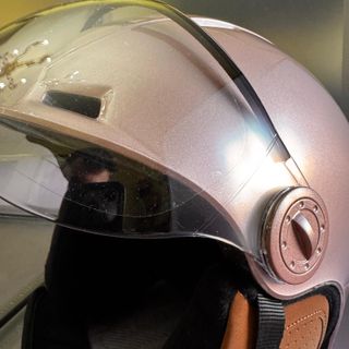 Casco Moto/Bici/Monopattino Rosa Metallizzato