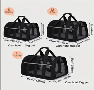 Transportín Plegable Viaje Suave Talla L