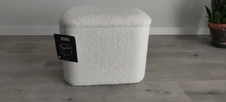 Puff borreguito blanco