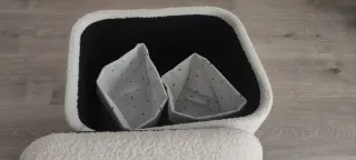 Puff borreguito blanco