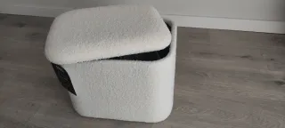 Puff borreguito blanco