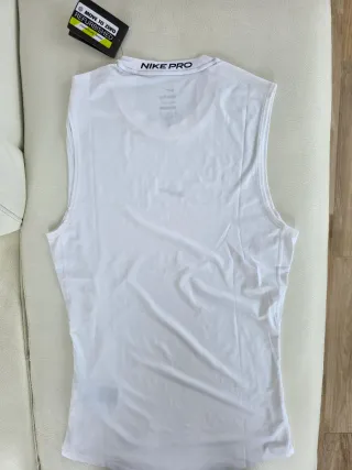 Canotta Nike Pro bianca