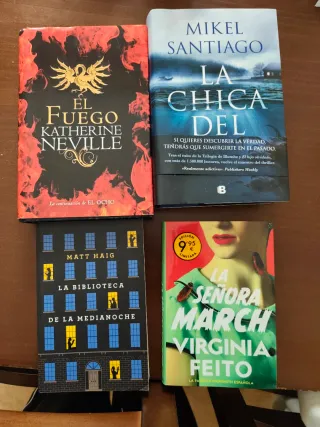Lote de cuatro libros