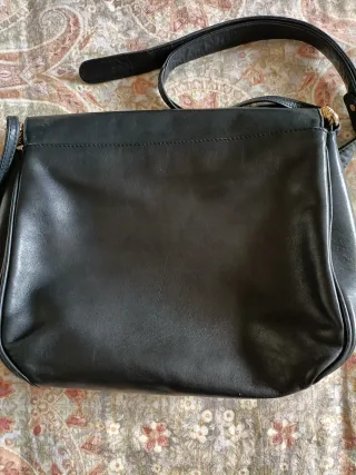 Borsetta vintage in pelle nera