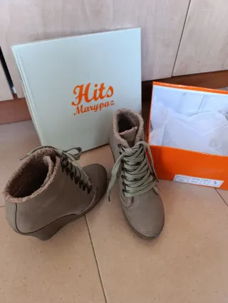 Botines Marypaz Beige Talla 38