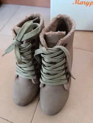 Botines Marypaz Beige Talla 38