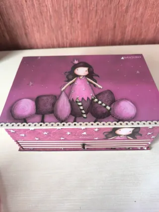 Joyero Gorjuss Rosa con Cajón