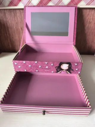 Joyero Gorjuss Rosa con Cajón