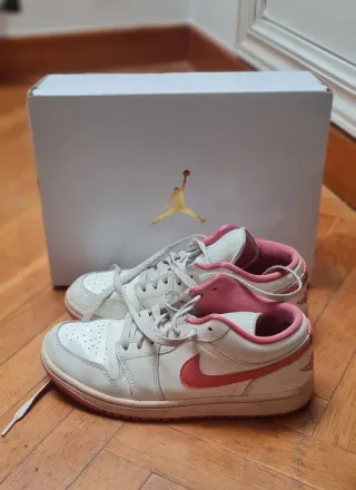 Nike Air Jordan 1 Low Mujer Blanco/Rosa