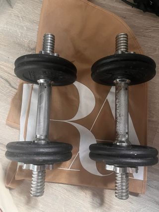 Set di manubri da 5 kg con 4 sicuri