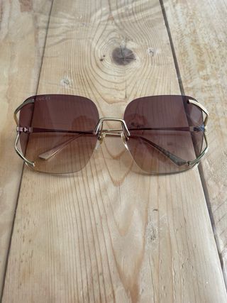 Gafas de sol Gucci doradas y rosas