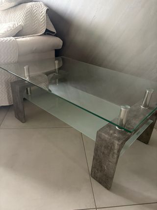 Tavolino basso salotto vetro temperato