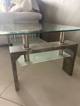 Tavolino basso salotto vetro temperato