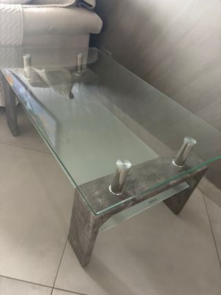 Tavolino basso salotto vetro temperato