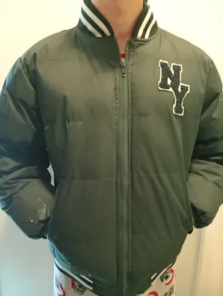 Chaqueta bomber NY negra talla 16