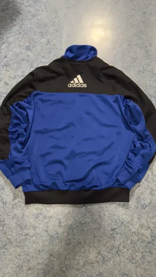Chaqueta Adidas Vintage Azul y Negra talla 11 12