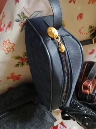 Borsa donna blu vintage