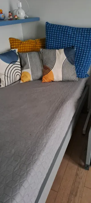 Letto singolo Nidi Battistella, doghe e materasso