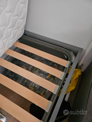 Letto singolo Nidi Battistella, doghe e materasso