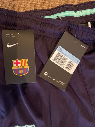 Pantalón Nike FCBarcelona Dri-Fit Lila y Turquesa