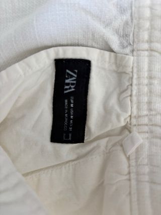 Pantalones de lino blancos hombre