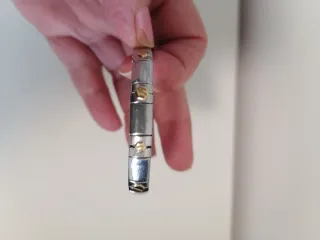 Pulsera extensible acero y oro