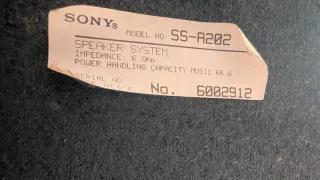 Altavoces Sony SS-A202 - Sonido Potente