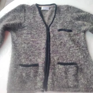 Chaqueta jaspeada multicolor