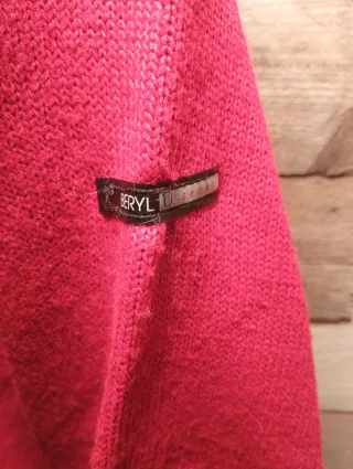 Pullover uomo rosso con zip