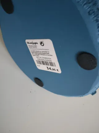 Vaso decorativo azul coral