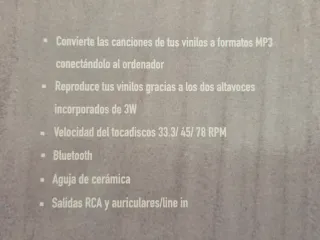 Tocadiscos Prixton VC400 Rojo y Negro