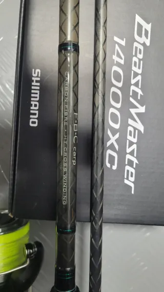 3 Cañas Sportex y 3 Carretes Shimano  Carpfishing