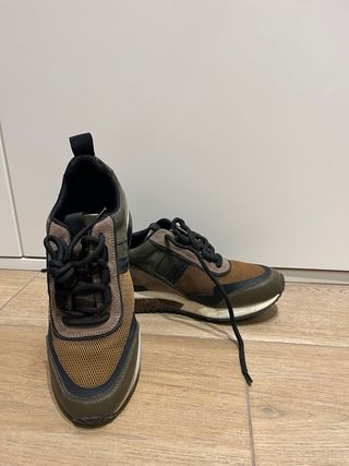 Zapatillas Talla 36 Marrón y Verde