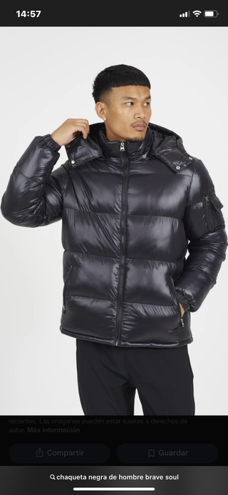 Chaqueta negra Brave Soulpara hombre
