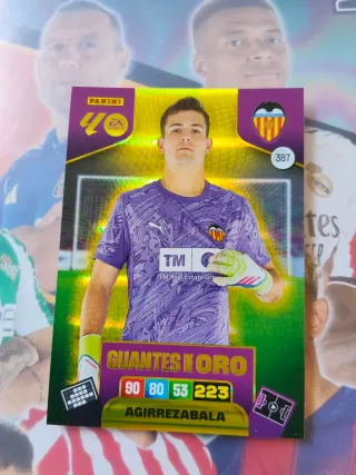 Panini Valencia CF Agirrezabala Guantes de Oro 387
