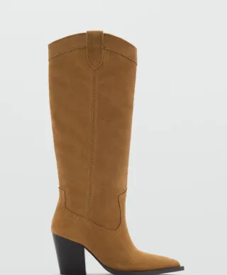 Botas de piel estilo cowboy talla 40