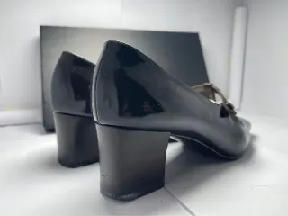 Scarpe Sergio Rossi tacco vernice marrone